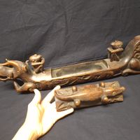 Versand möglich! Originelle Holzschatulle, Drache, Echse