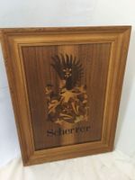 Bild aus Holz mit Familienname Scherrer