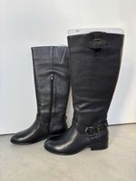 Schwarze Lederstiefel von Ralph Lauren, Gr. 37