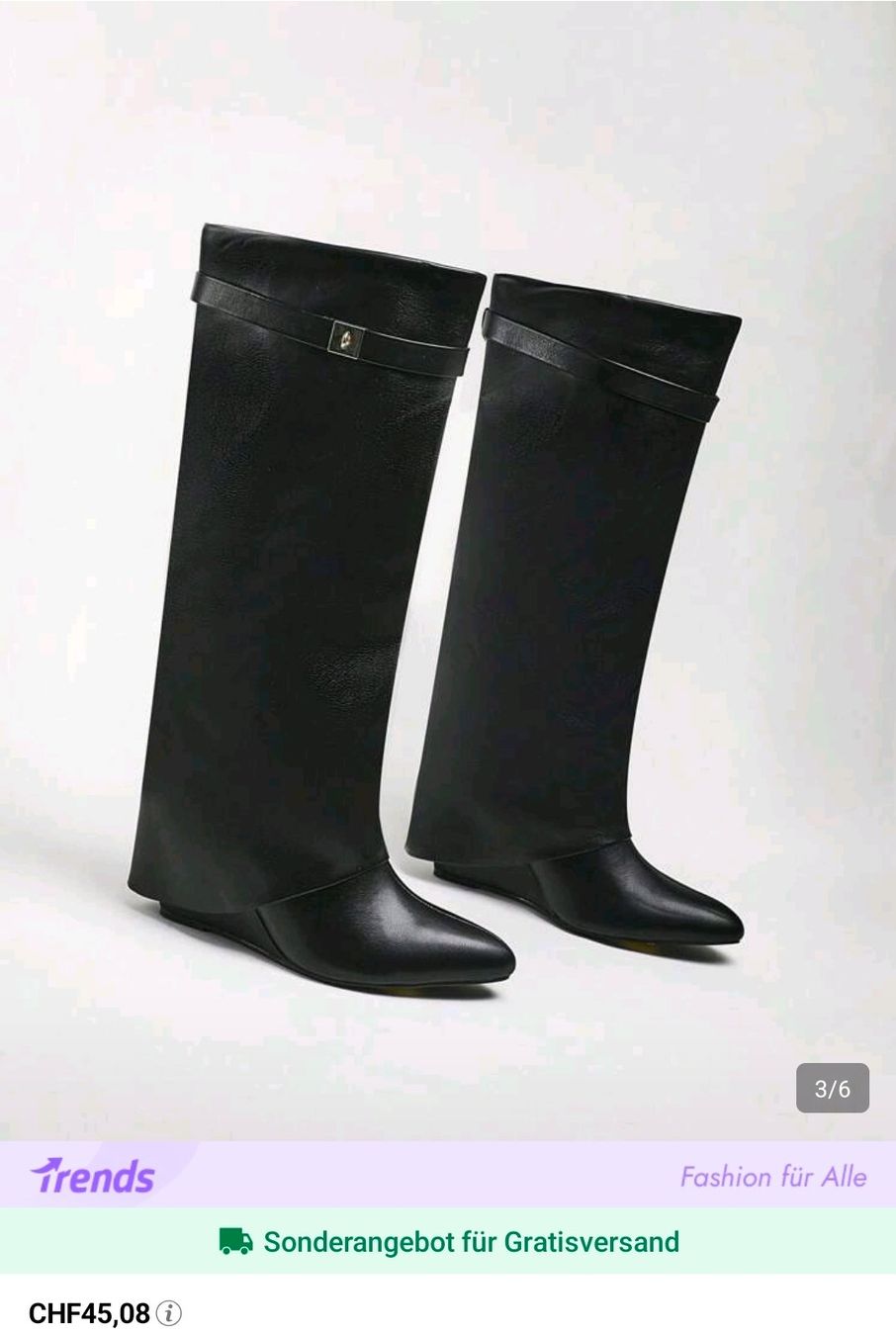 Scarpe da donna: Statement Boots - 39.5 - schwarz – Nuovo (secondo la descrizione) da Thalwil venduto da VitaMini 1