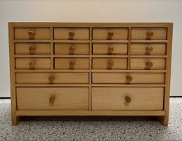 Uhrmacherschrank Layette Furniturenschrank 16 Schubladen 