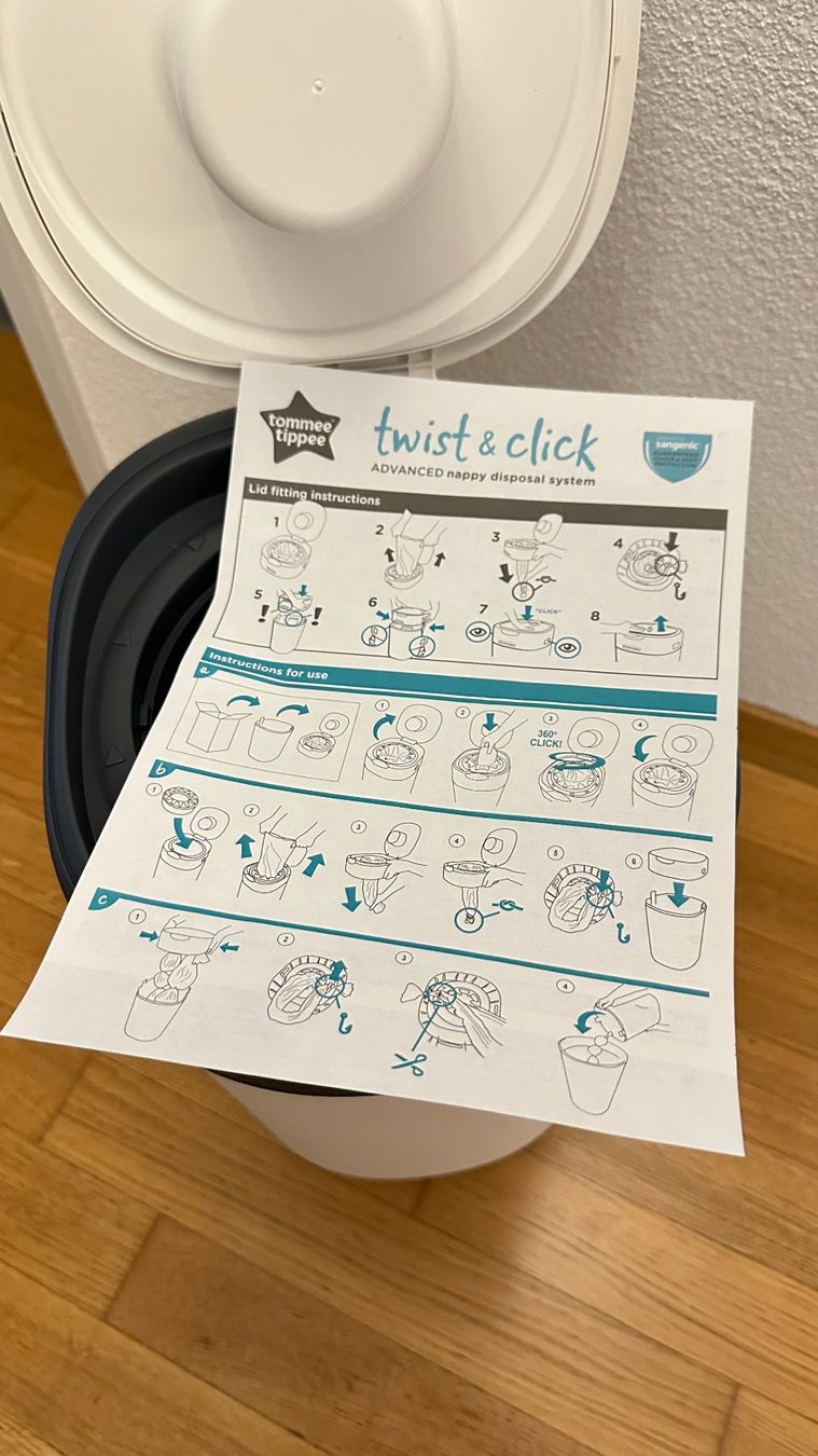 Tommee Tippee Cestini per rifiuti: Tommee Tippee Twist & Click – Nuovo (secondo la descrizione) da Rafz venduto da gab_h8wj 2