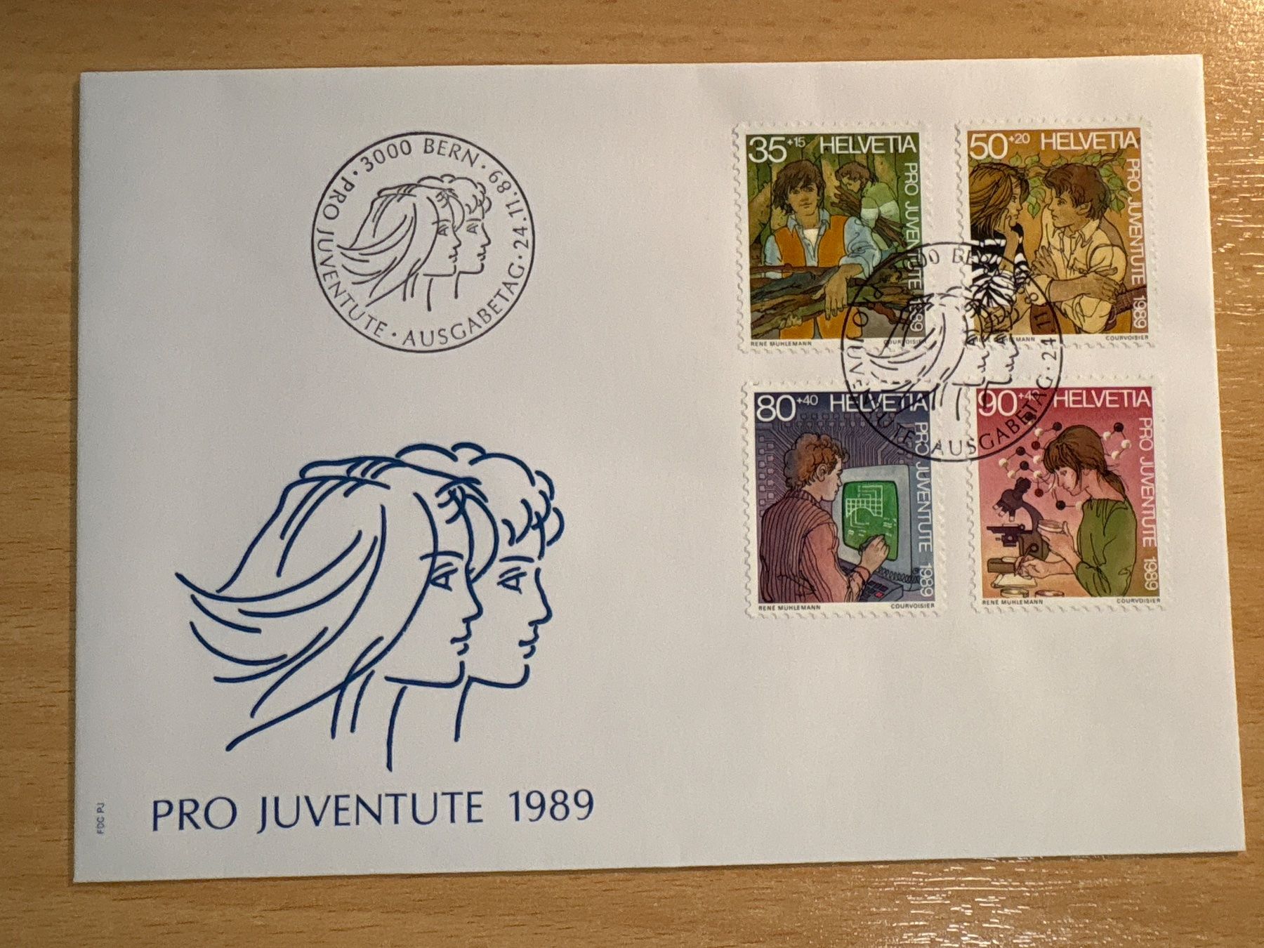 Tutti i francobolli: Pro Juventute Ersttagsbrief 1989 – Usato da Ibach venduto da lisch3