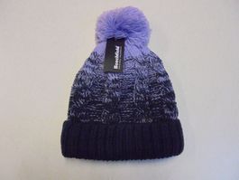 Bommelmütze navy / lavender