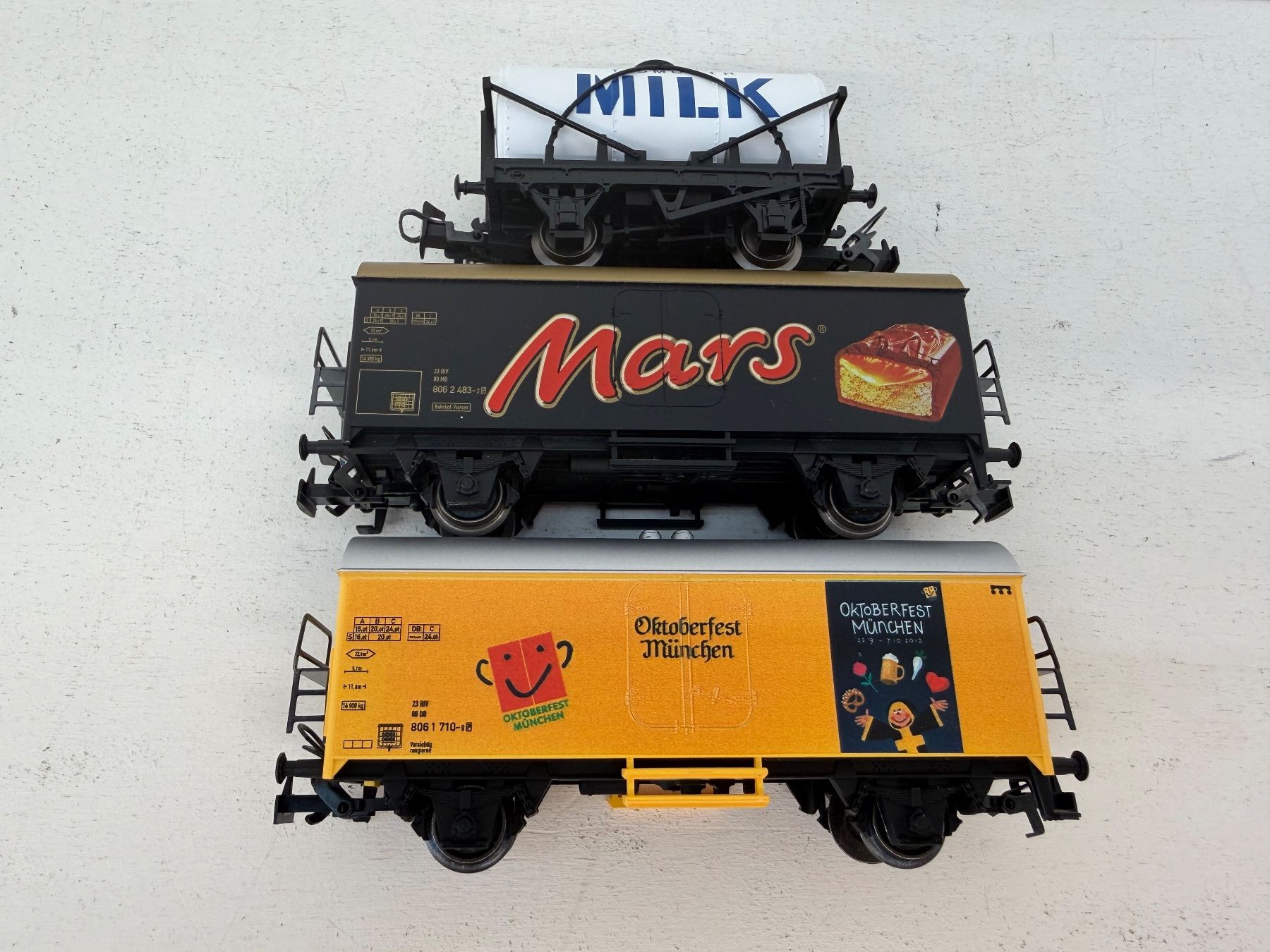 Märklin Modellini di ferrovie: Märklin 3er Set 44188 + 4415 Güterwagen der DB – Usato da Büsserach venduto da ModellbahnDepot 1