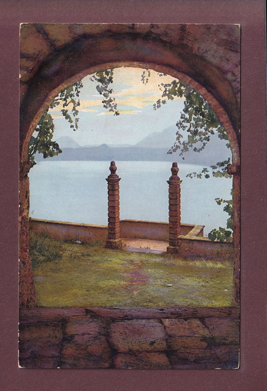 Ansichtskarten: Lago di Lugano - MORCOTE – Gebraucht aus Pully von nicecards