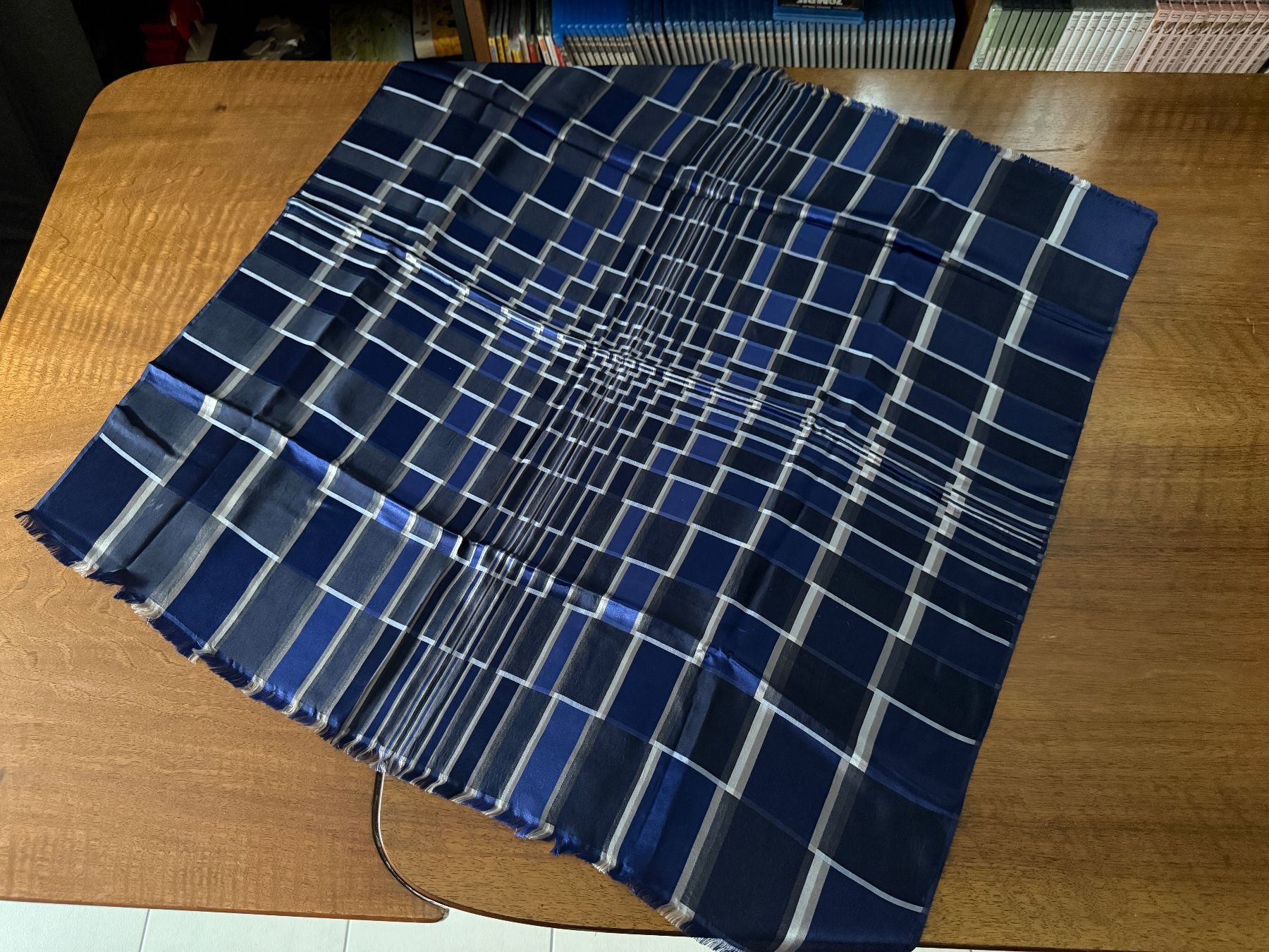 Sonstige Tischwäsche: Tischtuch  blau kariert ca. 82x82 cm – Gebraucht aus Erstfeld von Mario_boe0 1