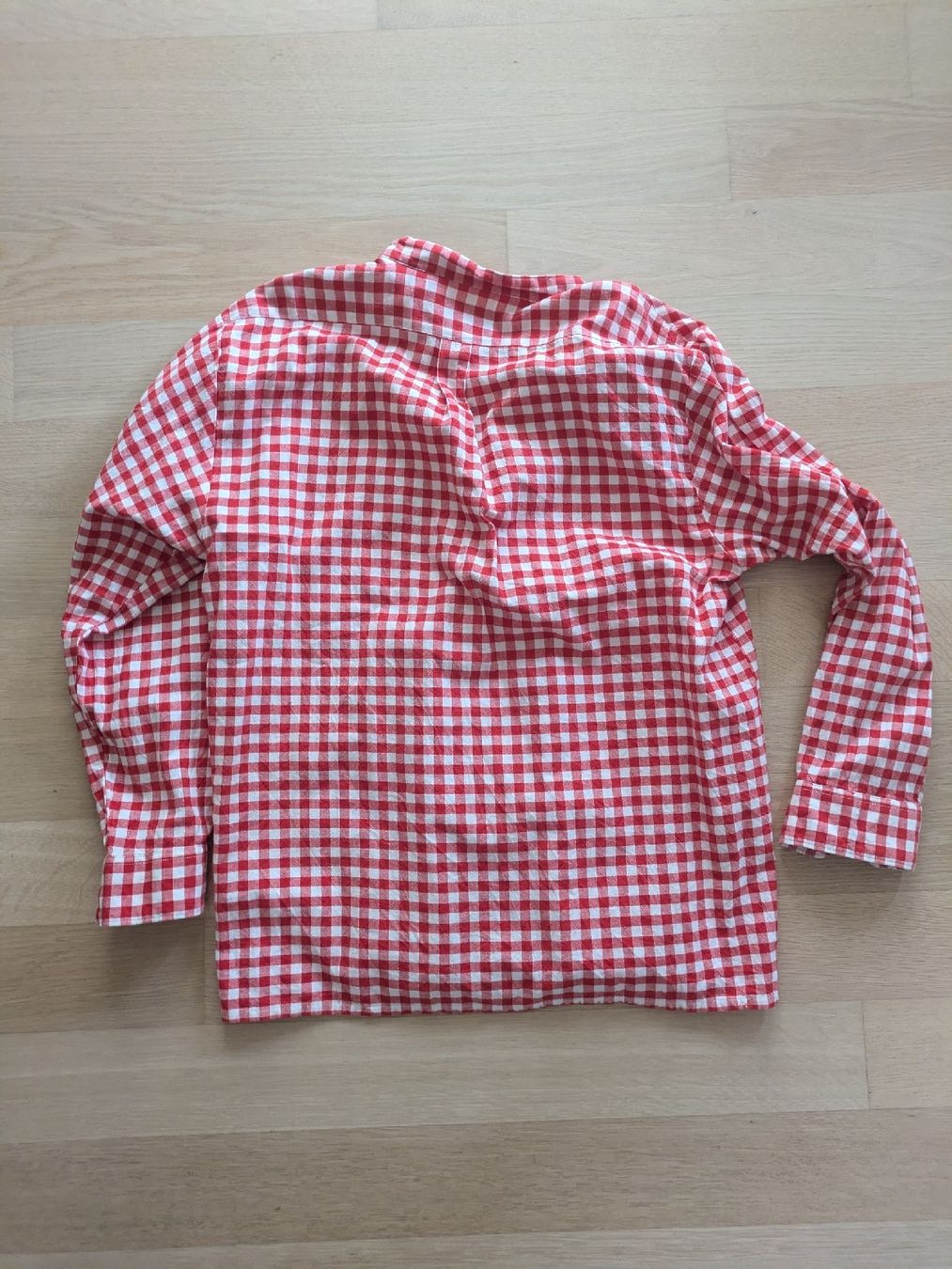 Camicie: Trachtenhemd Lekra rot/weiss Grösse L oder 41/42 – Usato da Zürich venduto da s--h 2