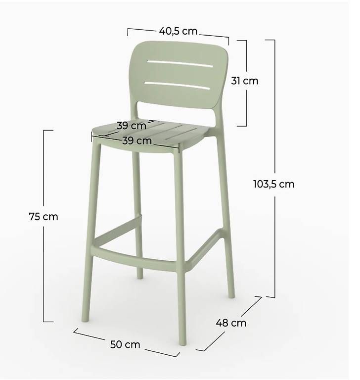 Seggioloni: 2 Lots de 2 chaises de bar, 75 cm   – Nuovo e nell'imballaggio originale da Saxon venduto da adlo2009 1