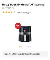 Heissluftfritteuse Betty Bossi, neu, Airfryer mit Garantie