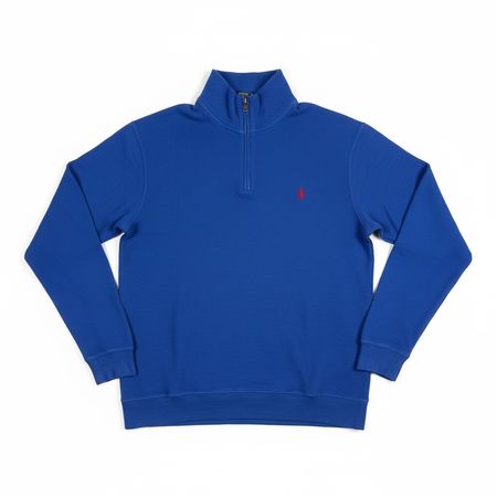 Pull demi-zip Polo Ralph Lauren Bleu Roi - L #32