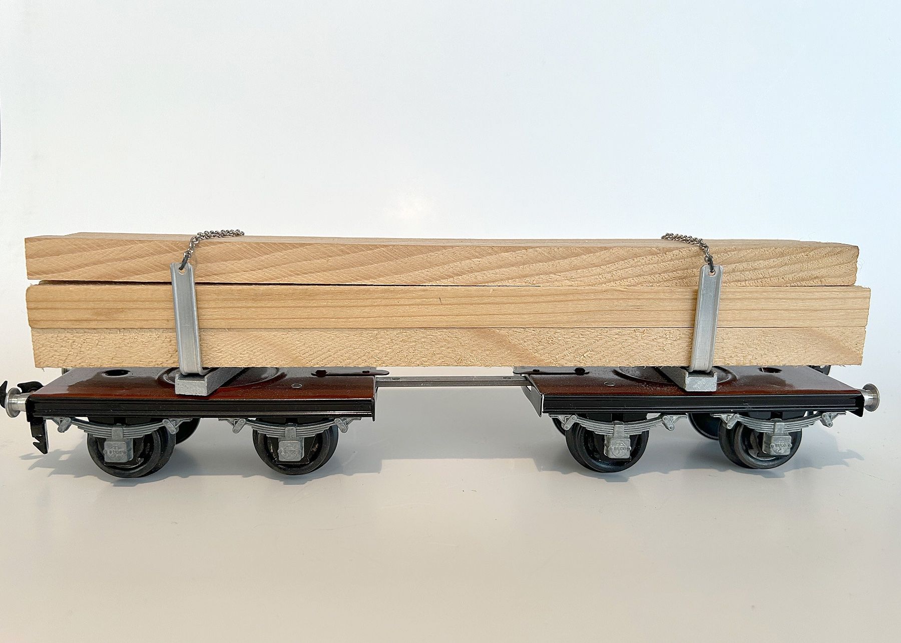 Buco Modellini di ferrovie: BUCO Langholzwagen Spur 0 – Usato da Uster venduto da karlmarx 3