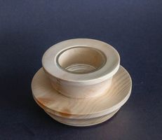 Kerzen-/Teelichthalter Arvenholz