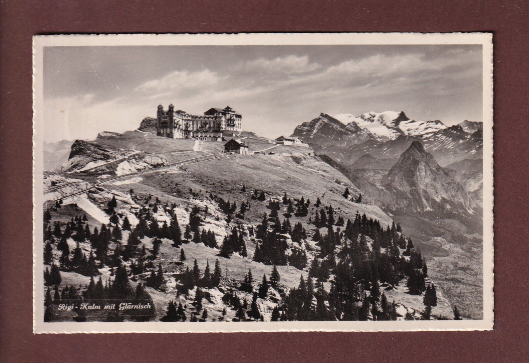 Cartoline postali: RIGI-KULM - Glärnisch - 1948 – Usato da Pully venduto da nicecards