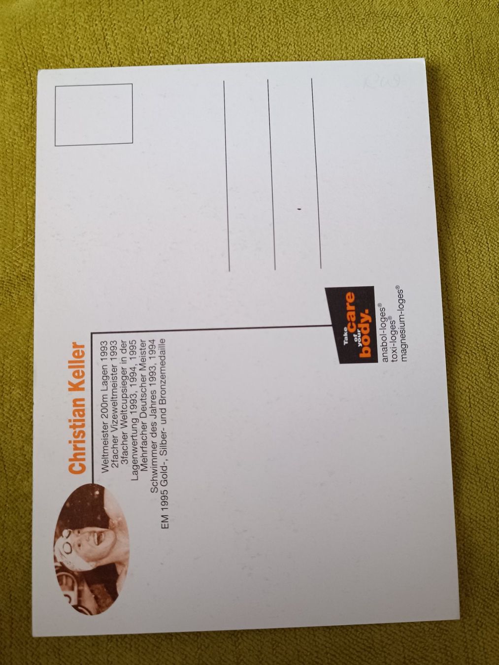 Autographes: Christian Keller - Olympia Bronze – D'occasion à Menziken par Artographs 1