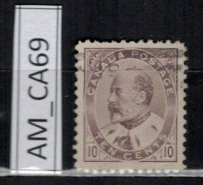 Alle Briefmarken: Canada 1903, 10 c, Edward VII, gebraucht, AM_CA69 – Gebraucht aus Erlenbach ZH von panstamps