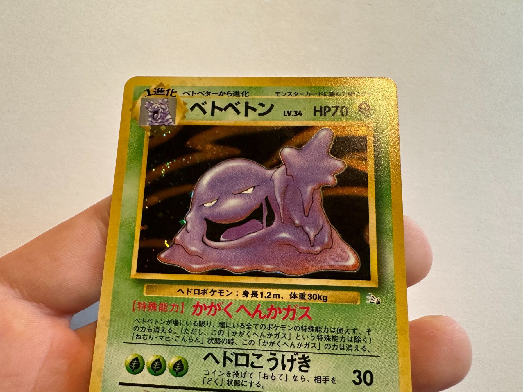 Pokémon Carte collezionabili: Muk holo Fossil Japanese – Usato da Hagendorn venduto da Pokecollectorch 3