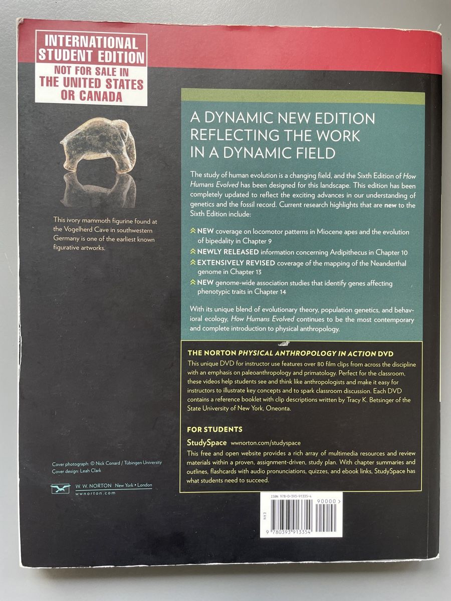 Libri: How humans evolved, 6th edition, Boyd & Silk – Usato da Zürich venduto da ehupp 4