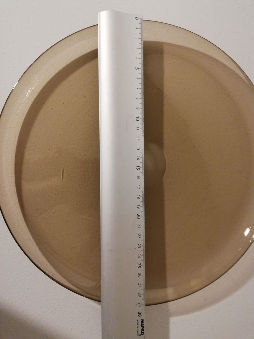 Piatti di portata: Platte Glas Transparent Braunstich – Usato da Zuerich venduto da lichti 4