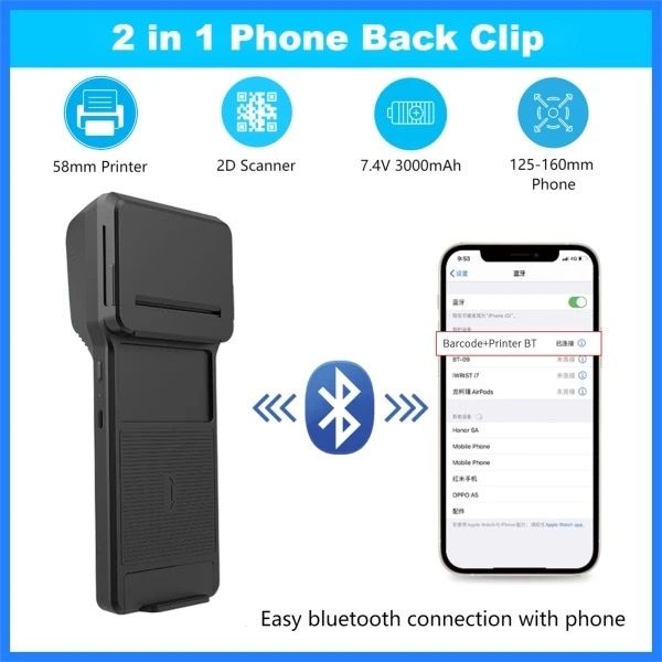 Stampanti: Handy Backclip Thermodrucker & 2D Scanner – Nuovo (secondo la descrizione) da Thun venduto da tulu_1995 3