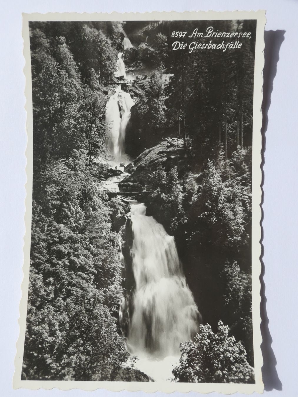Cartoline postali: Die Giessbachfälle am Brienzersee – Usato da Bassersdorf venduto da F-104fan