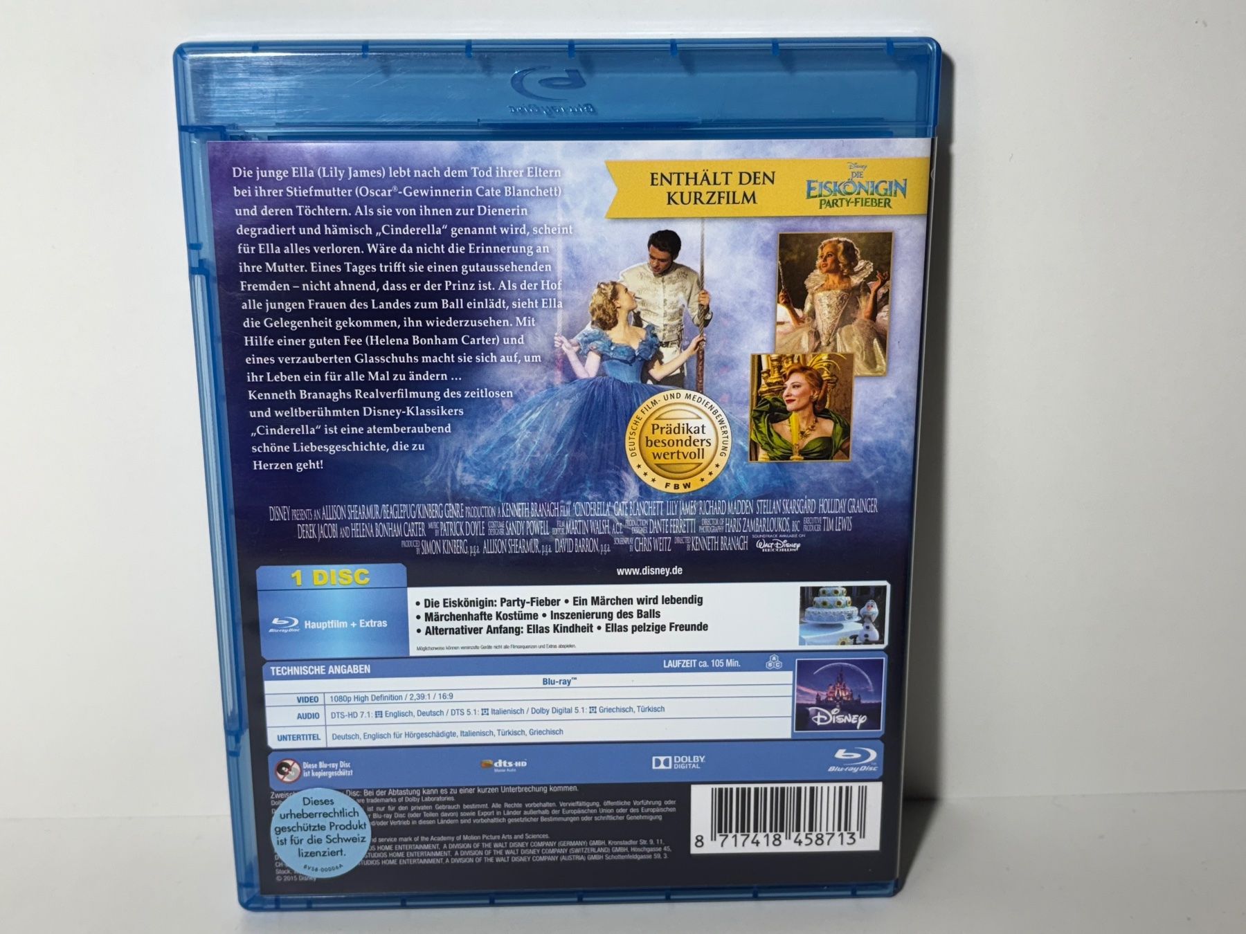Tutti i DVDs: Disney Cinderella Blu Ray – Usato da Wilderswil venduto da Sstriker 1