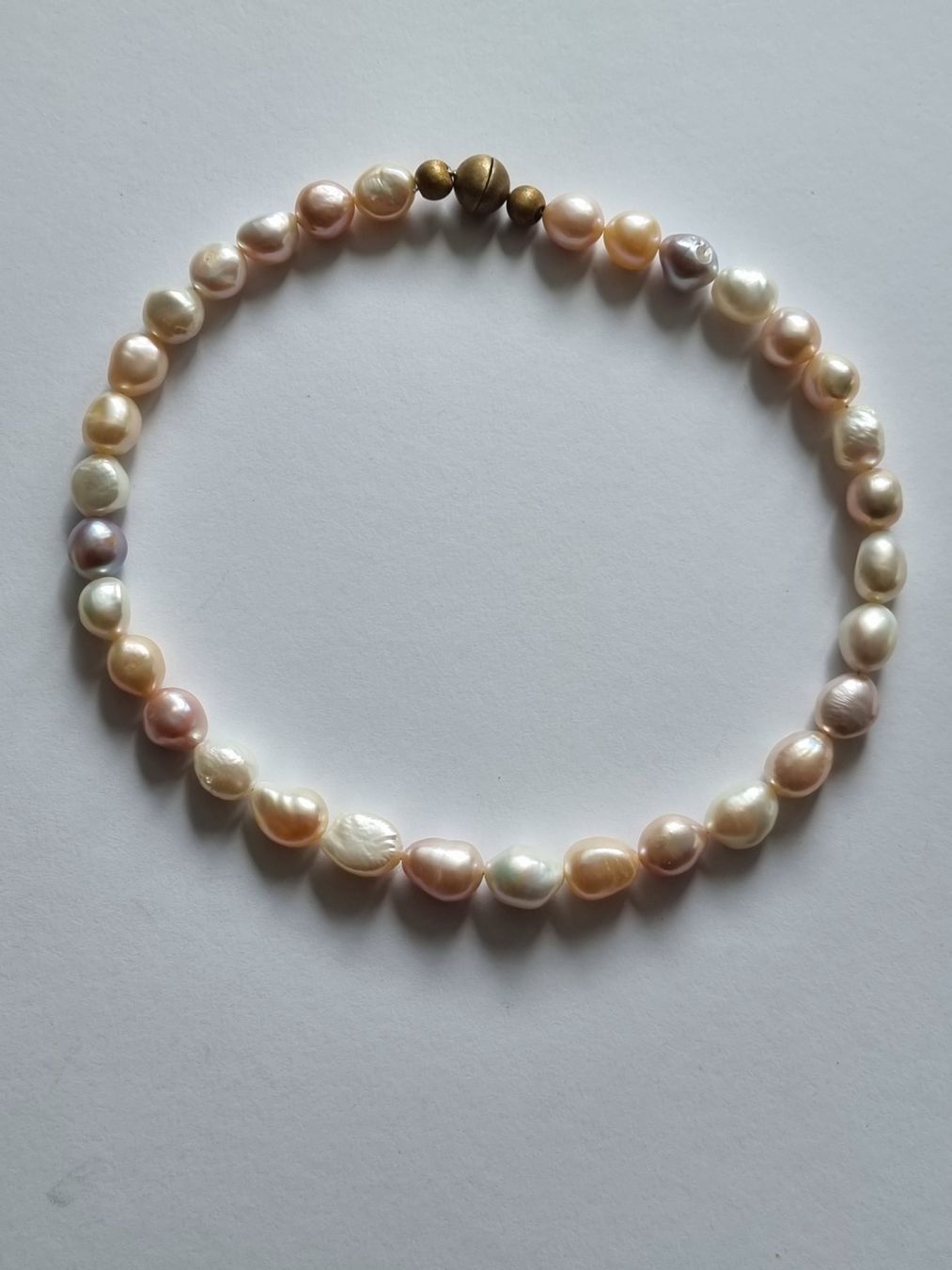 Perle (finte): Perlen-Collier  Multicolor mit schimmernden, Lüster – Usato da Gersau venduto da grafik-kunst 5
