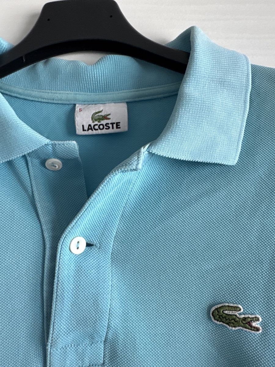 Lacoste Magliette Polo: Lacoste Polohemd Hellblau Grösse 5 – Usato da Zürich venduto da L_12 1