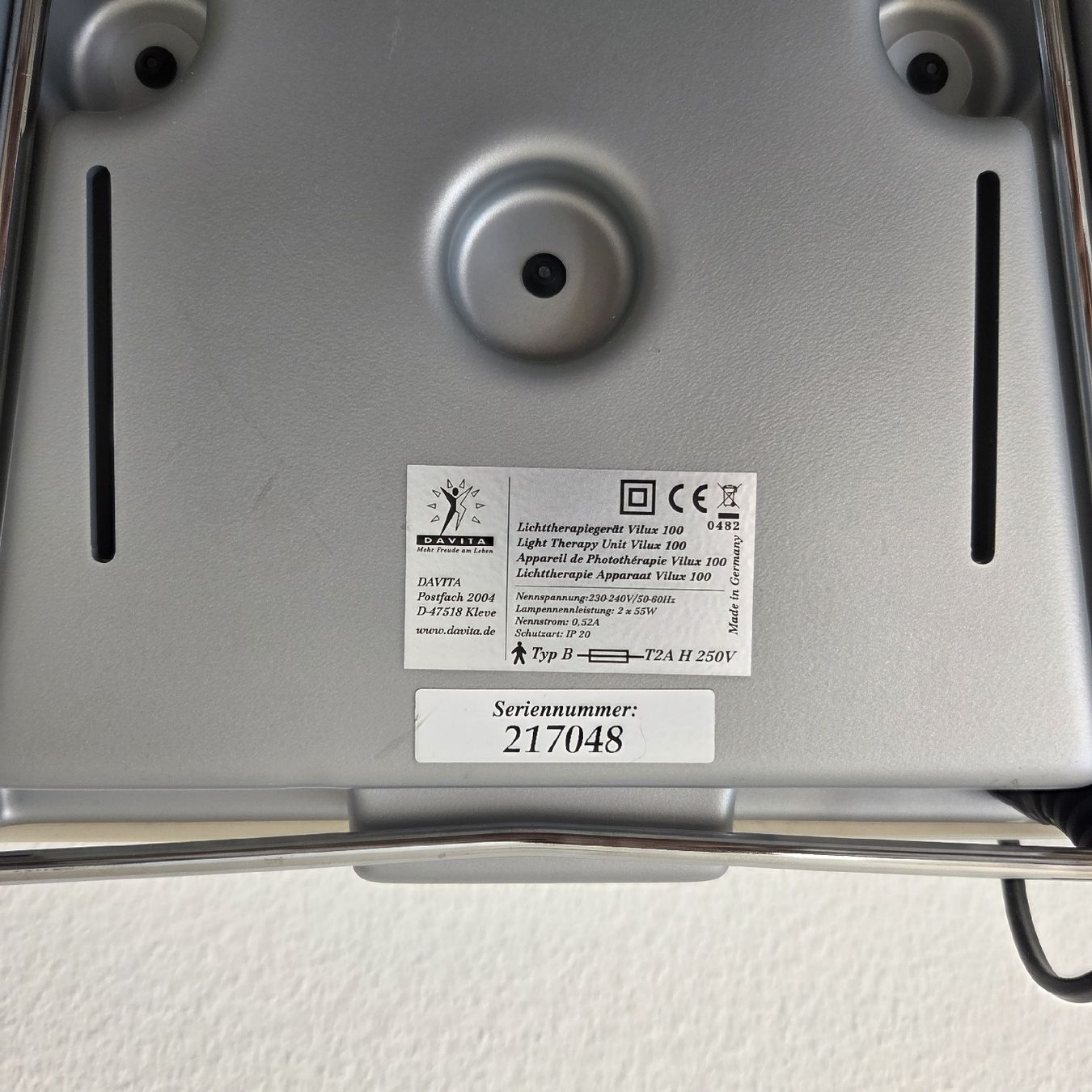 Attrezzature mediche: Vilux 100 Lichttherapiegerät – Usato da St.Gallen venduto da Its.eli035 2