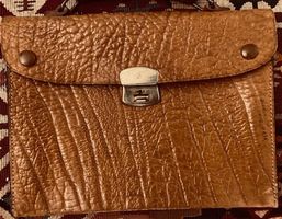 Cartable en cuir, enfant - années 50