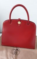 Hermes sac à main Dalvy cuir rouge, bon état L31xP11xH25(35)