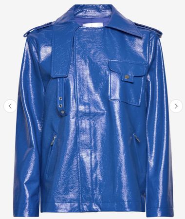 HOSBJERG Leder vegan Jacke in Blau -  Herbst!