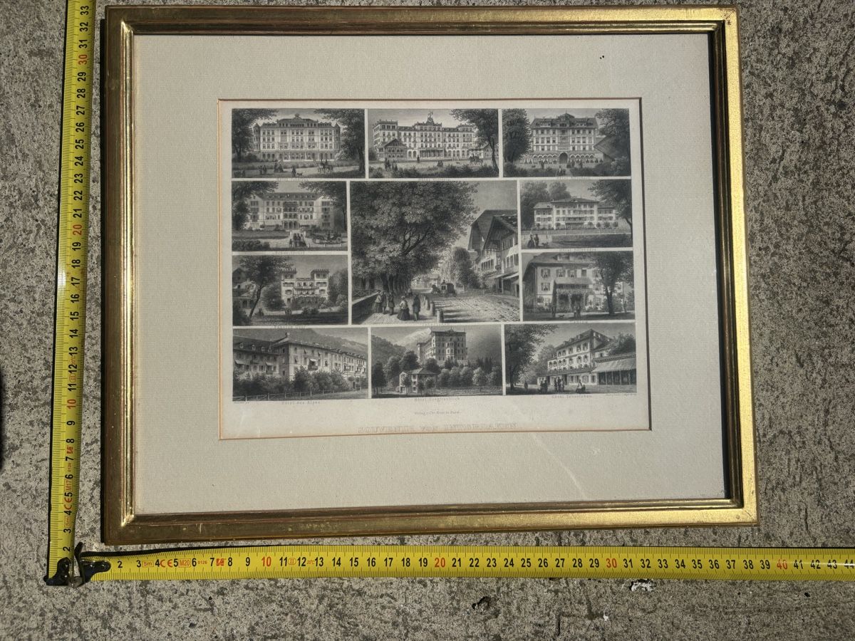 Poster & Bilder: Altes Bild Hotel Jungfraublick Interlaken – Gebraucht aus Frauenfeld von Fubech