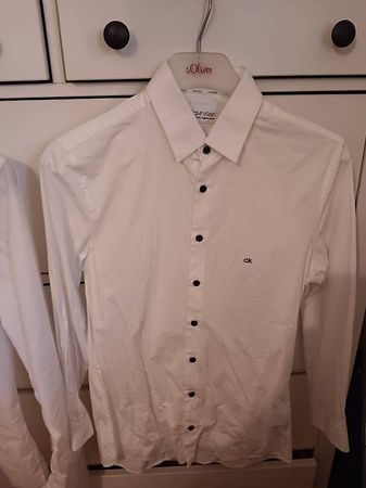 2 orig. Jungs-/Herren Hemden C.Klein + D&G gr.XS / S weiss