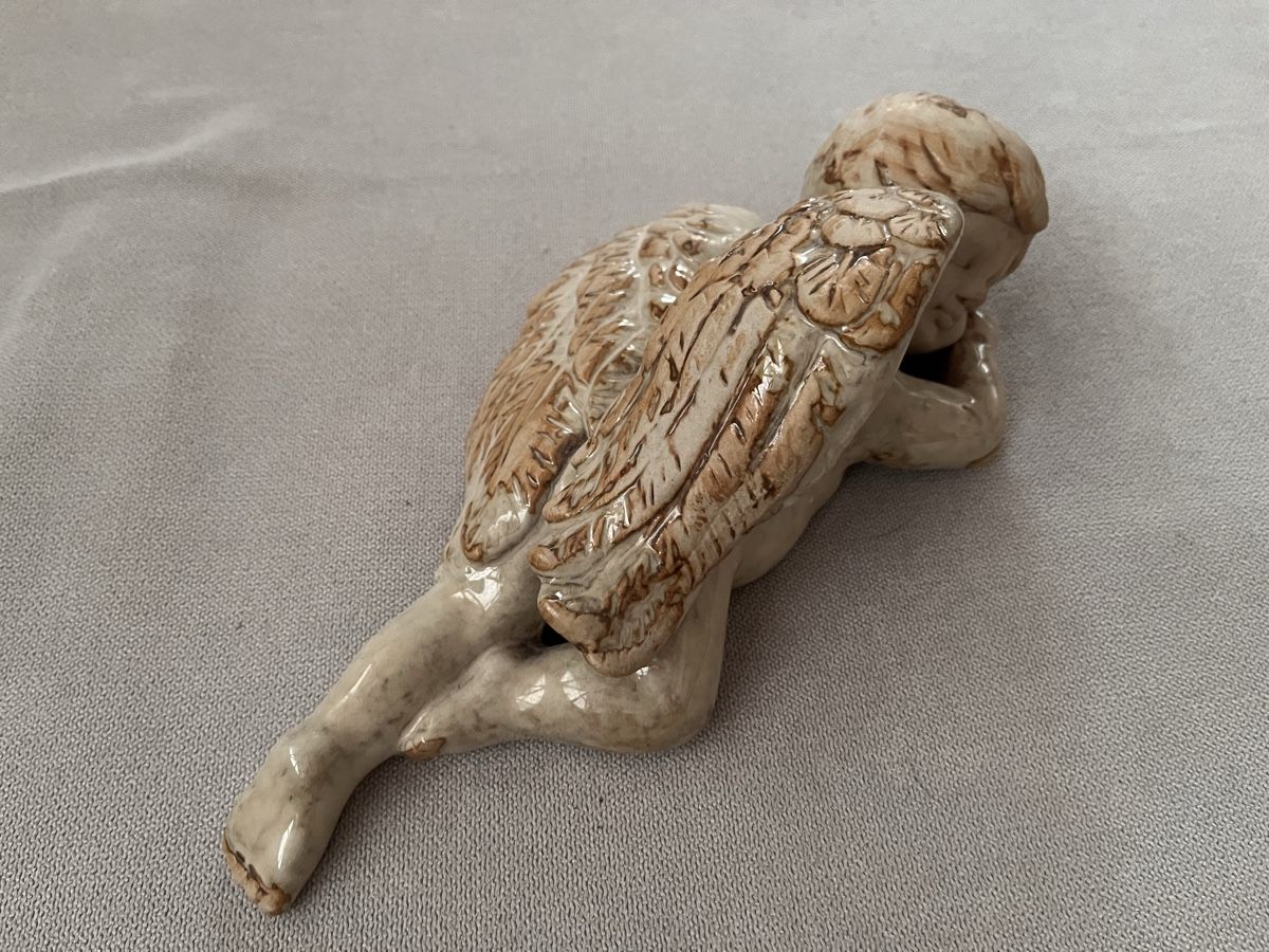 Statuette: Engel aus Keramik (Antike Optik)  – Usato da Bubendorf venduto da Naf 2