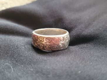 Ringe: Ring mit Spiralmuster, silberfarben – Gebraucht aus Zollikofen von WhiteCat 1