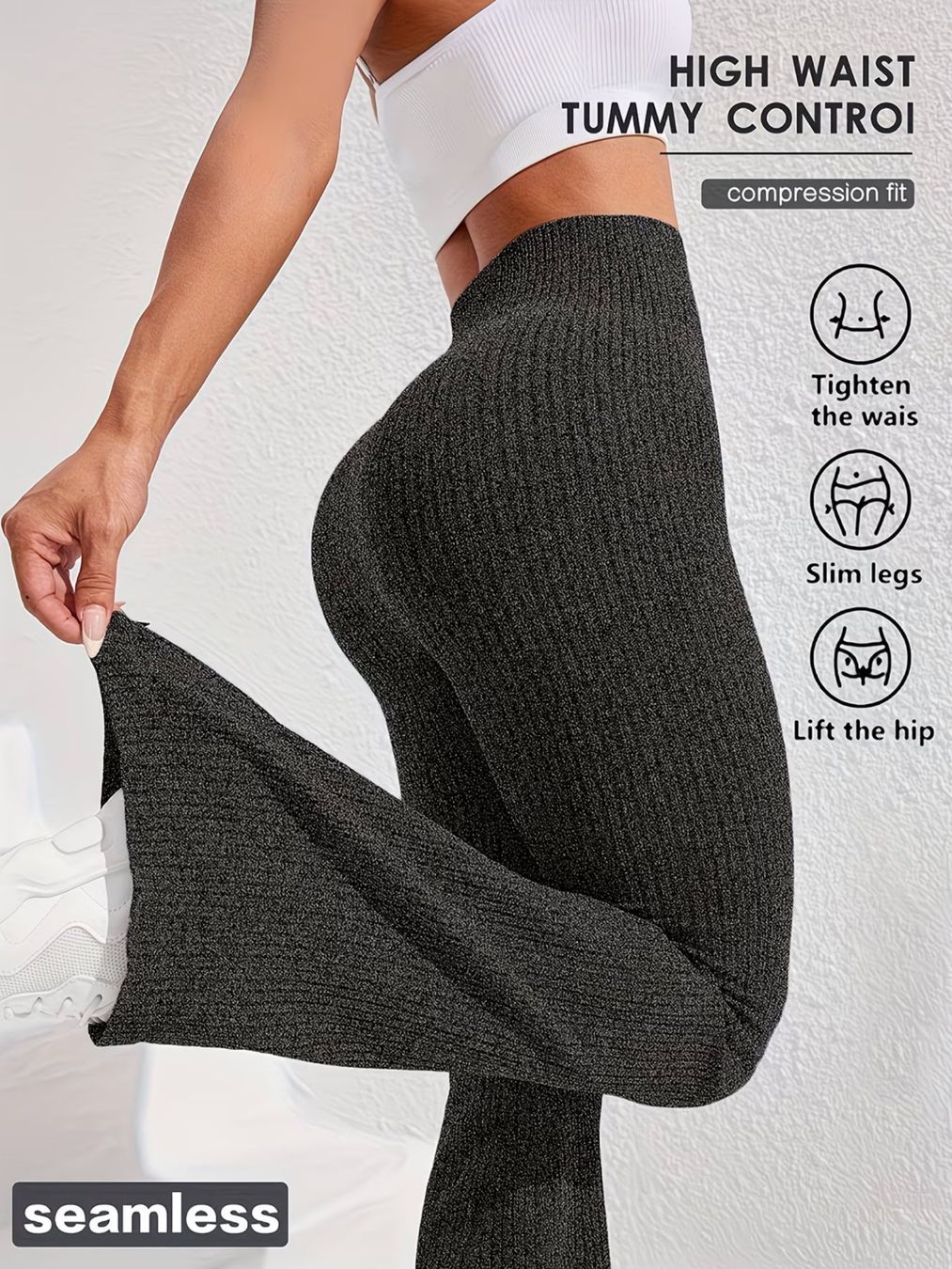 Leggings: Damen Seamless Flared Leggings – Nuovo e nell'imballaggio originale da Reinach BL venduto da Deinfashion 6