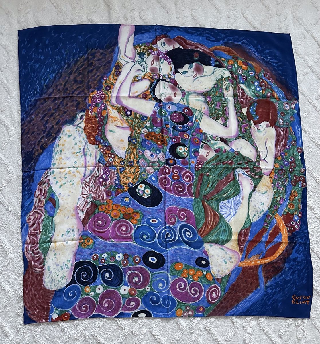 Foulard & Sciarpe: Gustav Klimt Seidenschal "Die Jungfrau" – Nuovo (secondo la descrizione) da Zollikon venduto da pan_8jtm 1
