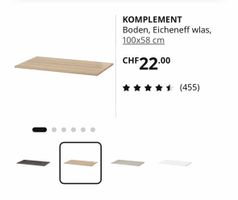 KOMPLEMENT PAX Boden 100x58 cm Eicheneff wlas