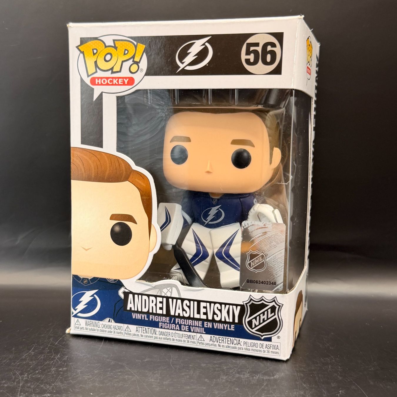 Funko Statuette: Funko Pop! NHL Andrei Vasilevskiy 56 – Usato da Düdingen venduto da Nerdworld