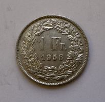 1958 1 Franken Silber vz+ ab Fr. 1.-