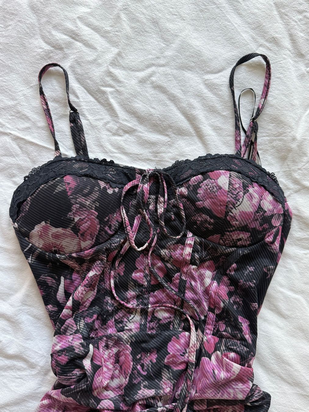 Vestiti: Schwarzes geblümtes Kleid CIDER – Usato da Zürich venduto da len_hhz2 2