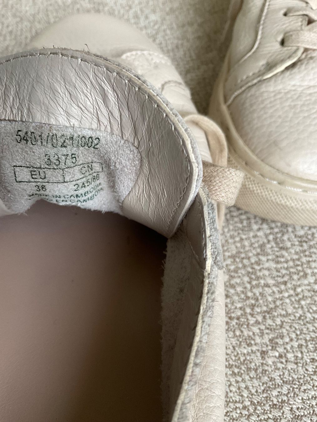 Massimo Dutti Scarpe da donna: Massimo Dutti Leder Schuhe Sneaker Gr 38 beige – Usato da Urdorf venduto da alda02 5