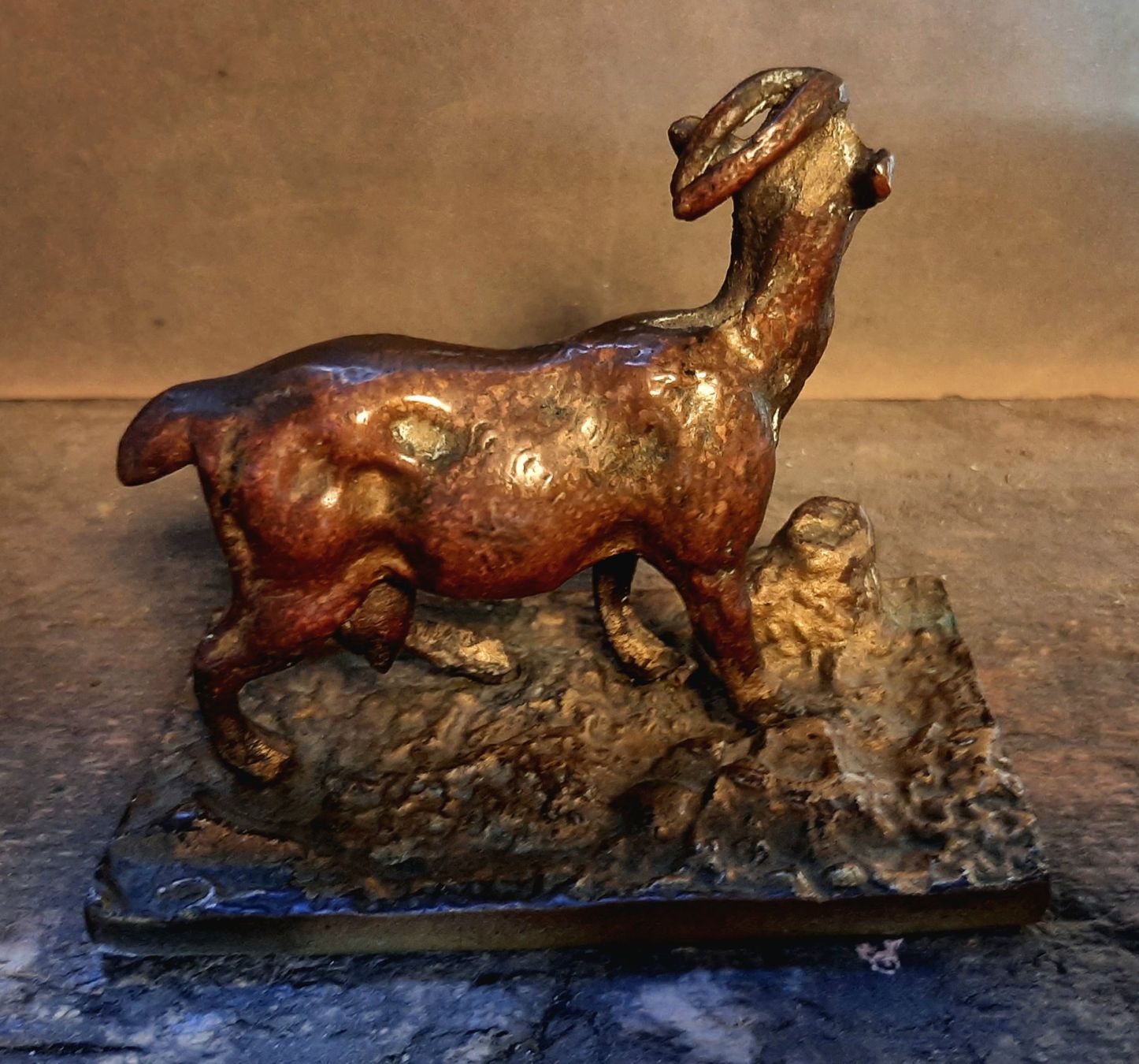 Sculptures & Statues: Bronze Ziegen Skulptur – D'occasion à Arbon par torso444 1