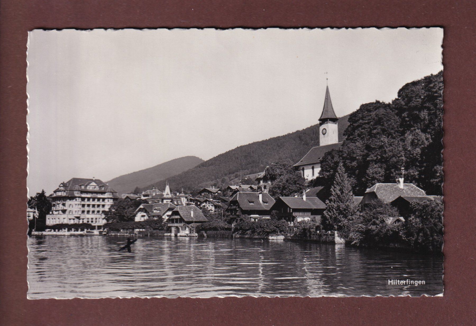Cartoline postali: HILTERFINGEN - Teilansicht – Usato da Pully venduto da nicecards