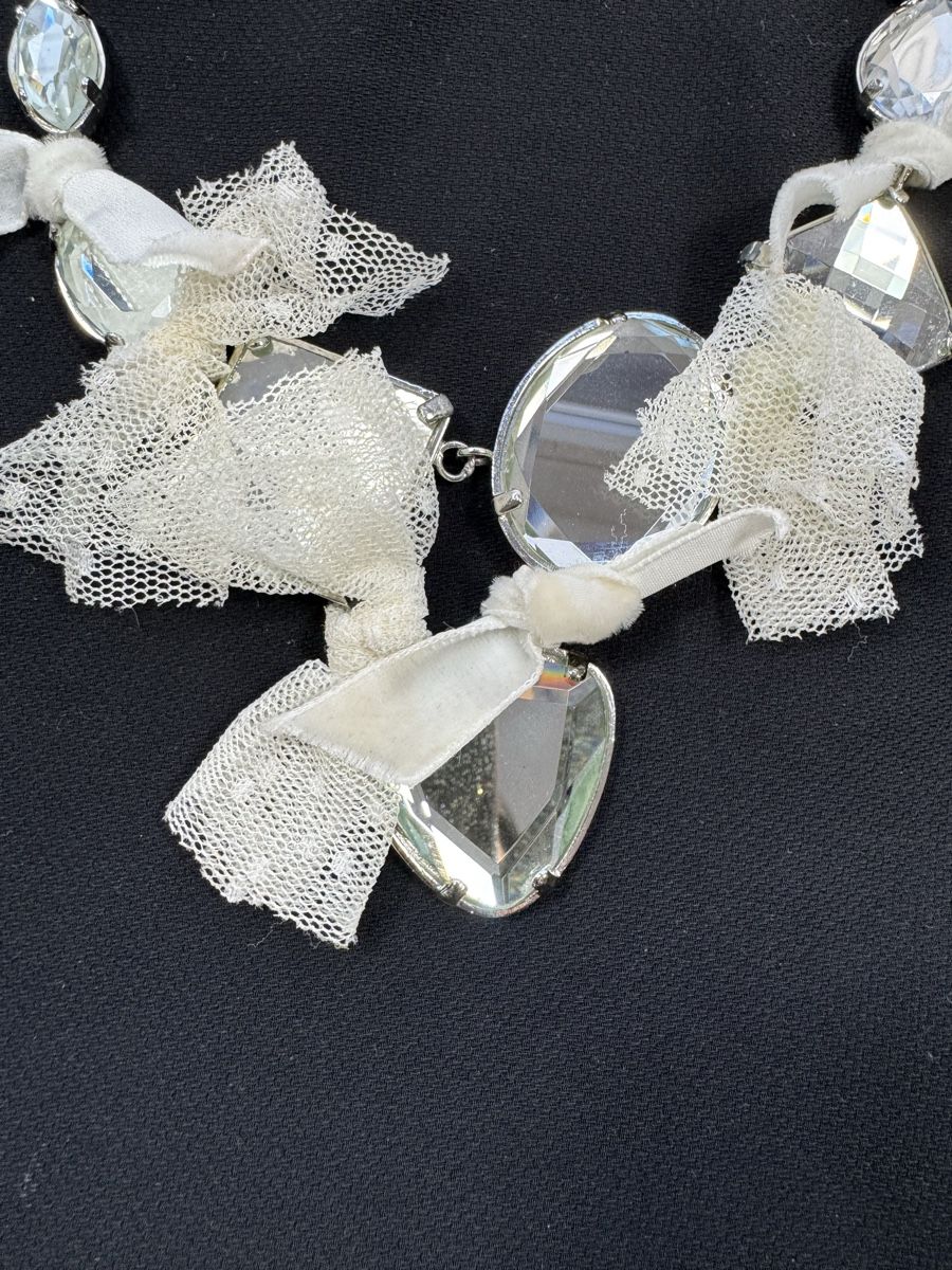 Catenine: Blugirl Necklace, silver chain and rhinestones, – Usato da Hurden venduto da rac_wyf8 4