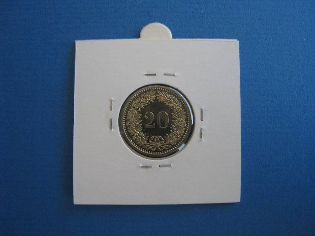 Alle Münzen: 20 Rappen 1984, unz / stgl – Neu und originalverpackt aus Alpnach-Dorf von hansimaa49 1