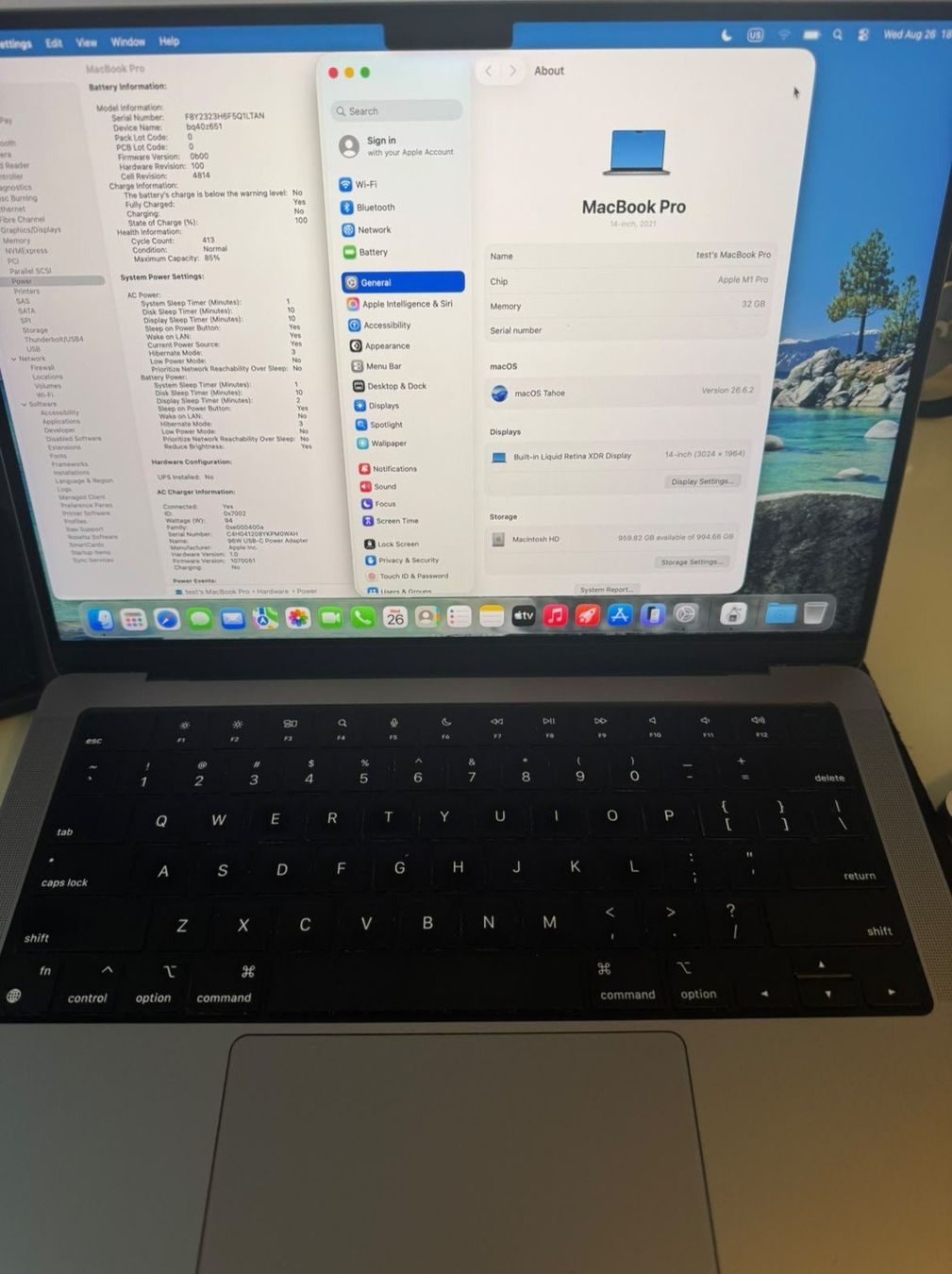 Apple Notebook: MacBook Pro M1 Pro, 32GB RAM, 1TB SSD, 10C CPU, 16C GPU, US – Usato da Forch venduto da MarjanDings 1