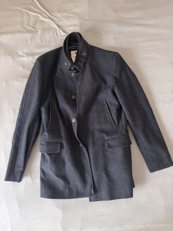 Warren & Parker Herren Kurzmantel, grau/blau, Grösse 50