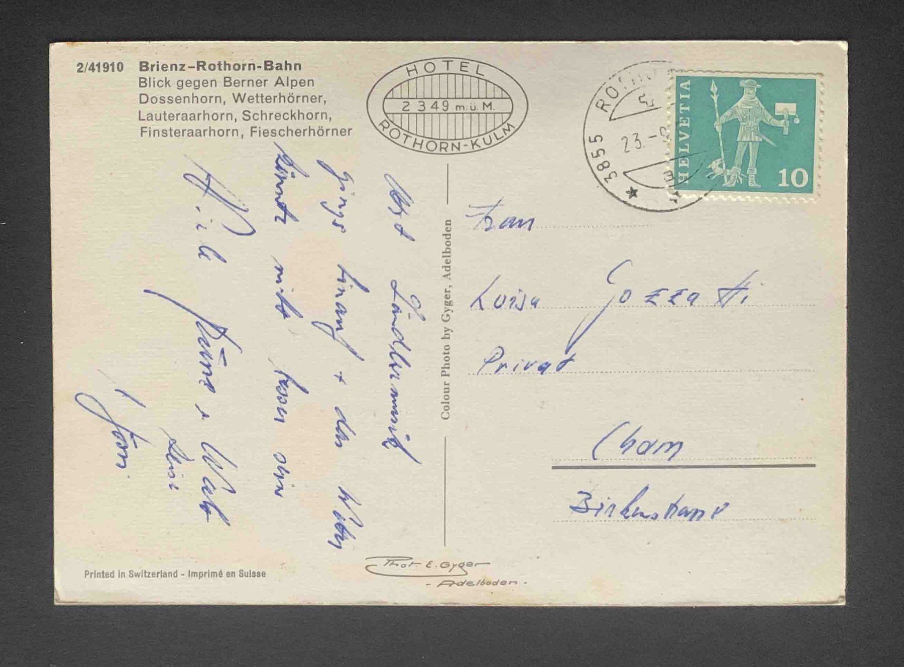 Cartes postales: AK Brienz Rothorn Bahn – D'occasion à Goldau par artelier1 1